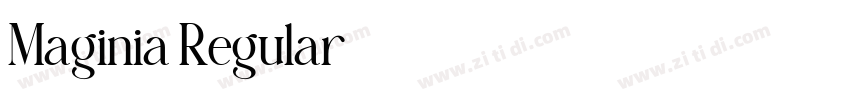 Maginia Regular字体转换 Maginia Regular字体转换